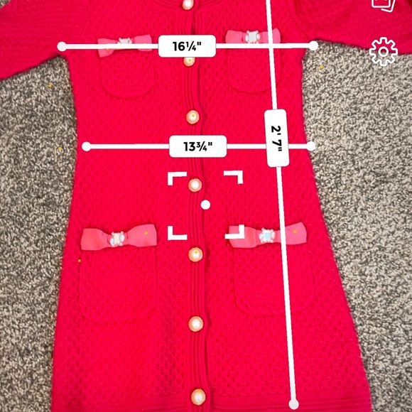 Laisse Passe fuchsia pink wool and alpaca sweater dress soft angel core  S #18 - Picture 10 of 10